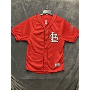 St. Louis Cardinals Jersey Mens M(38-40) Red MLB Baseball Embroidered STL Street
